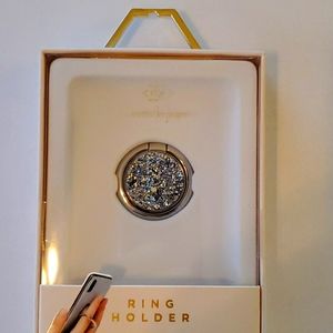 nanette lepore silver glitter ring holder